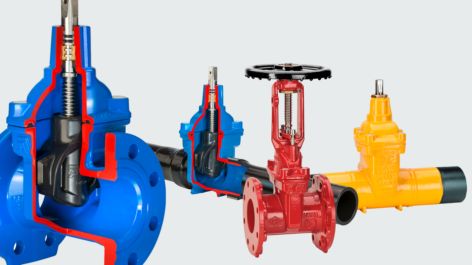 Different types of gate valves