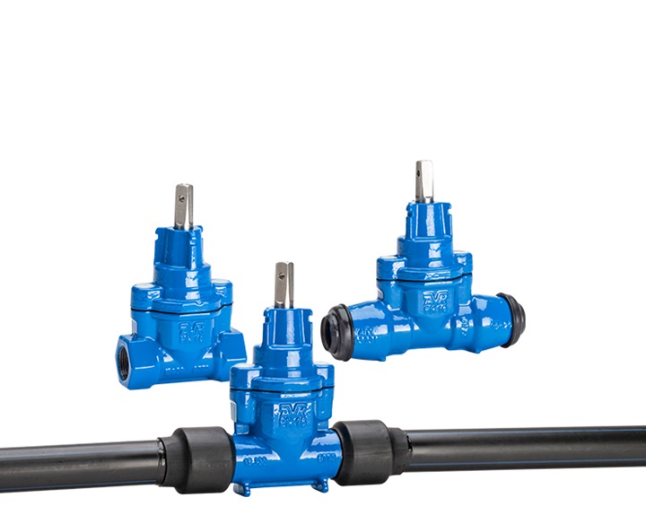 Product for water supply service connection valves