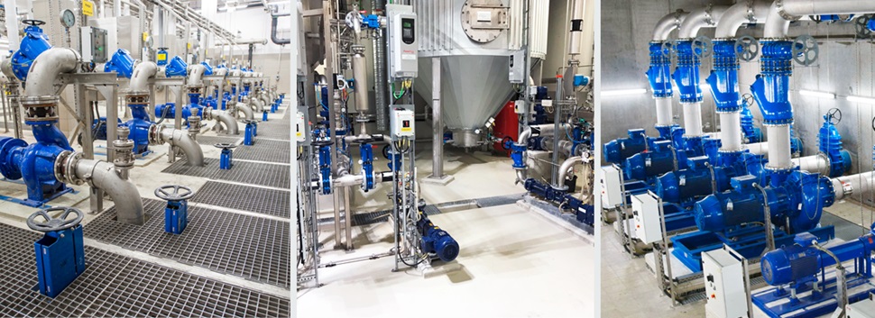 AVK ball check valves installed in wastewater treatment plants