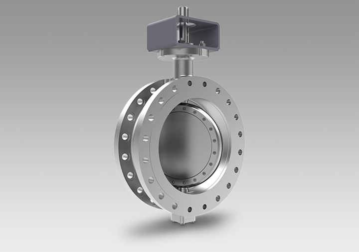 Animation of a butterfly valve serie 985