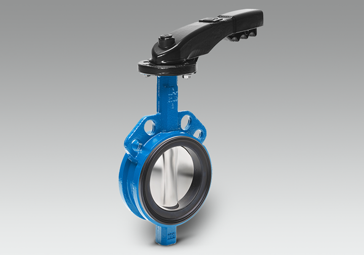 Animation of centric butterfly valve loose liner serie 820