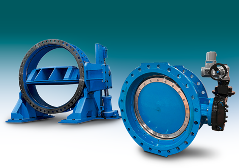 Double eccentric butterfly valves for dams, reservoirs and hydropower