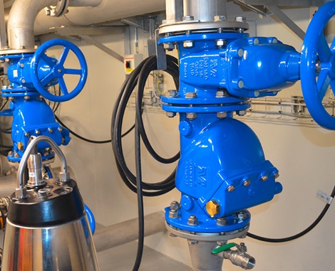 AVK swing check valves installed in Ebeltoft, Denmark