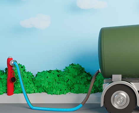 Animation showing vacuum tanker