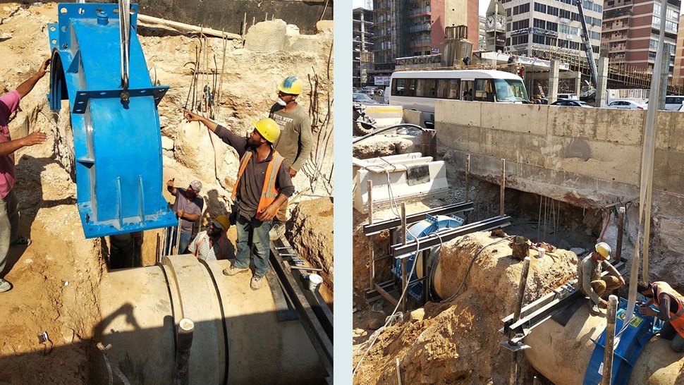Hydro Fast socket encapsulation collars in Beirut, Lebanon