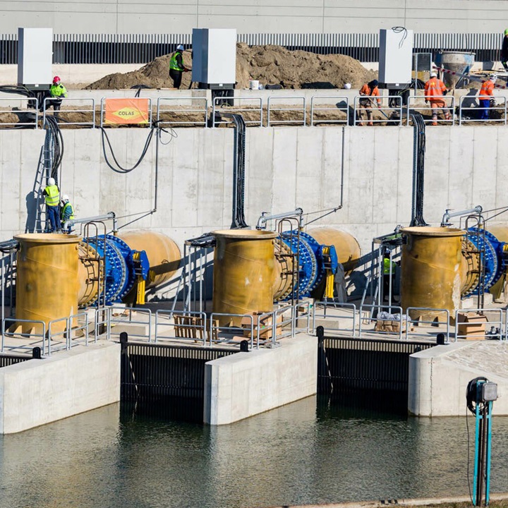 AVK valves installed at the Kvassay dam and pumping station in Hungary