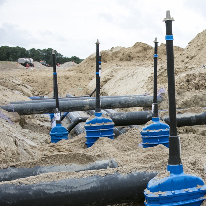 AVK gate valves with extension spindles at Odense Universitets Hospital, Denmark