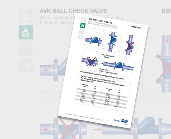 AVK ball check valves 