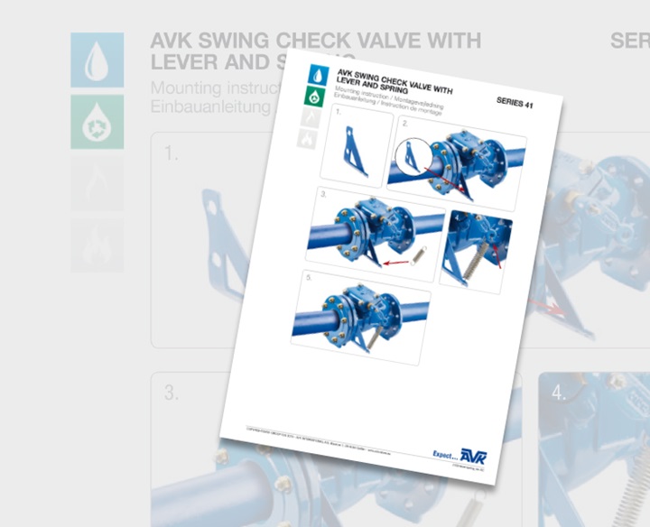 Manual instruction, swing check valve lever spring